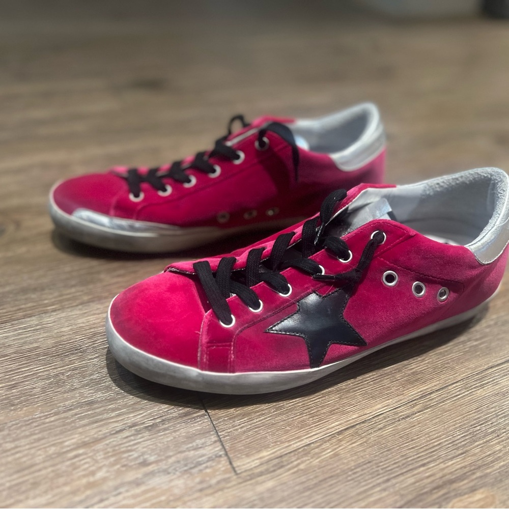Red Sneakers with Black Star
